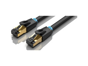 CABLE DE RED RJ45 CAT.8 SFTP AWG28 20M NEGRO VENTION