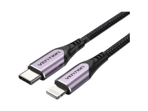 Añadir a la cesta CABLE USB-C A LIGHTNING 1M MORADO Vention - Cables CABLE USB-C A LIGHTNING 1M MORADO Vention - Cables