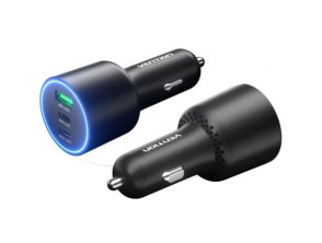 Cargador de Coche Vention 2xUSB-Tipo C/ 1xUSB - Modelo FFQB0