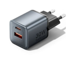 Cargador de Pared GaN Vention FEWH0-EU con 1xUSB Tipo-C y 1xUSB