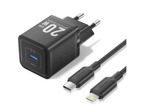 Cargador de Pared GaN Vention TZ-FEPB0-EU-02/ 1xUSB Tipo-C + Cable Lightning