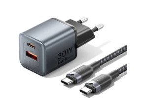 Cargador de Pared GaN Vention TZ-FEWH0-EU/ 1xUSB Tipo-C/ 1xUSB