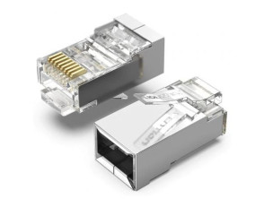 Añadir a la cesta Conector RJ45 Cat.6 FTP Vention - Ideal para Redes de Datos Conector RJ45 Cat.6 FTP Vention - Ideal para Redes de Datos