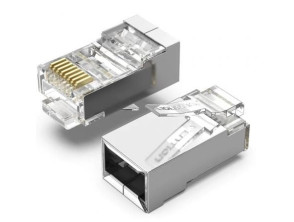 Añadir a la cesta Conector RJ45 Cat.6 FTP Vention - Conectividad de Redes de Datos Conector RJ45 Cat.6 FTP Vention - Conectividad de Redes de Datos