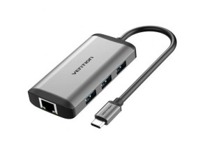 Docking USB Tipo-C Vention CNCHB/ 1xHDMI 4K/ 3xUSB/ 1xUSB Tipo-C PD/ 1xRJ45