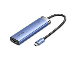 Docking USB Tipo-C Vention 3xUSB HDMI 4K USB Tipo-C PD