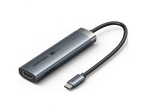 Docking USB Tipo-C Vention TGMHB - 3xUSB/1xHDMI 4K/1xUSB Tipo-C PD