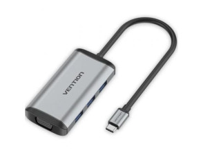 Docking USB Tipo-C Vention TGSHB con HDMI 4K y VGA
