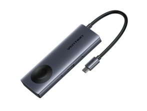 Docking USB Tipo-C Vention TPMHB con Carga Inalámbrica, HDMI 4K, 2xUSB, USB Tipo-C, USB Tipo-C PD