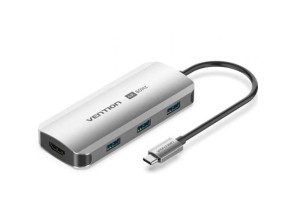 Docking USB Tipo-C Vention 1xHDMI 4K/ 3xUSB/ 1xUSB Tipo-C PD