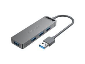 Hub USB 3.0 Vention CHLHB con 4 Puertos USB y 1 Puerto MicroUSB PD
