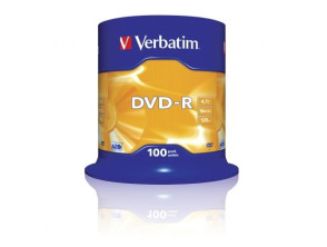 Añadir a la cesta DVD-R Verbatim Advanced AZO 16X - Tarrina-100uds DVD-R Verbatim Advanced AZO 16X - Tarrina-100uds