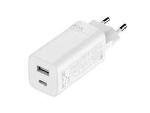 Cargador Xiaomi Mi 65W Fast Charger GaN de Pared Tipo-C y USB A