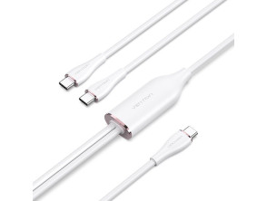 Cable USB-C/M Blanco 1.5 M Vention - 2xUSB-C/M