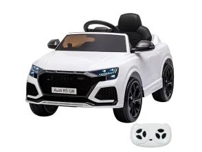 Audi RS Q8 Blanco 12V - Coche eléctrico para niños