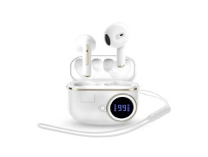 Auricular Intrauditivo Bluetooth Energy Sistem Chargeview TWS Blanco LCD Batería 20h