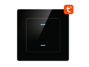Interruptor Táctil Inteligente Avatto N-TS10-B2 2 Botones WiFi Negro