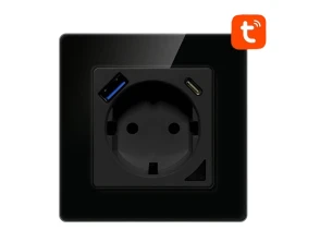 Enchufe Inteligente Avatto N-WOT10-USB-B WiFi Negro