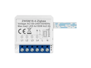 Switch ZigBee Avatto ZWSM16-W4 Blanco Inteligente