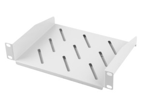 ESTANTERÍA FIJA DE 10" 1U/254X180MM CAPACIDAD DE CARGA MÁXIMA HASTA 20KG GRIS