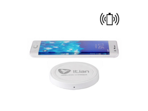 Base Cargador Universal Smartphones Inalámbrico Qi Blanco