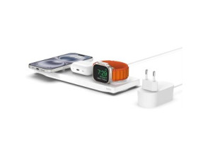 Añadir a la cesta BASE CARGA BELKIN MAGSAFE 3 en 1 iPhone AirPods Watch Blanco BASE CARGA BELKIN MAGSAFE 3 en 1 iPhone AirPods Watch Blanco