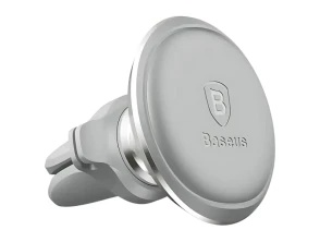 Soporte de teléfono para coche Baseus Air Vent Silver OS - Accesorio vehicular
