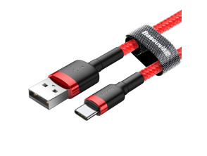 Añadir a la cesta Baseus Cafule Cable USB Tipo C 1M - Rojo Baseus Cafule Cable USB Tipo C 1M - Rojo