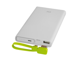 BATERIA EXTERNA KSIX 10000 MAH USB QUICK CHARGE 3.0 Y USB BLANCA