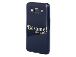 Funda TPU Azul Tacto Goma Bésame Samsung Galaxy A3