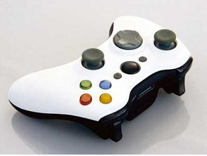 Carcasa Black & White para Wireless controller Xbox 360