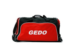 BOLSA DE DEPORTE GEDO MILAN TROLLEY CON RUEDAS, NEGRO Y ROJO, 4 DEPARTAMENTOS