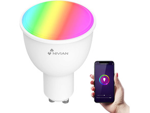 Añadir a la cesta Bombilla Inteligente Nivian NVS-RGBWBULB-45GU10-W 4.5W GU10 Bombilla Inteligente Nivian NVS-RGBWBULB-45GU10-W 4.5W GU10
