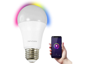 Añadir a la cesta Bombilla Inteligente Nivian NVS-RGBWBULB-8E27-W 8W E27 Bombilla Inteligente Nivian NVS-RGBWBULB-8E27-W 8W E27