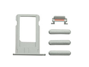 Botones externos + Porta SIM iPhone 7 Plus Plata