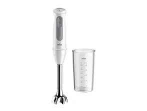 Añadir a la cesta BATIDORA DE MANO BRAUN 1000W 21 VELOCIDADES CON ACCESORIO VASO MEDIDOR 600ml BLANCO BATIDORA DE MANO BRAUN 1000W 21 VELOCIDADES CON ACCESORIO VASO MEDIDOR 600ml BLANCO
