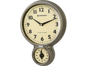 Bresser Reloj Clásico Acero Inoxidable Estilo Retro