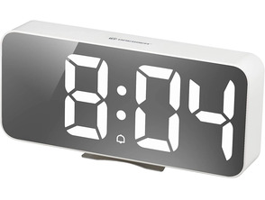 Bresser Reloj Despertador Meteorológico Mytime Echo Blanco