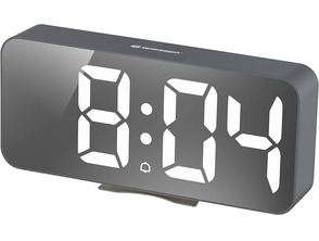 Bresser Reloj Despertador Meteorológico Mytime Echo Gris
