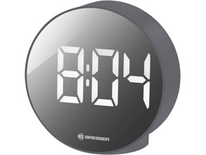 Bresser Reloj Despertador Mytime Echo FXR Gris