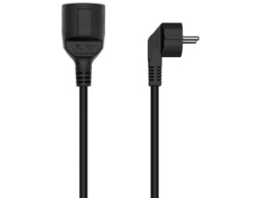 AISENS Cable Alargador Schuko 10M Negro CEE7/M-CEE7/H