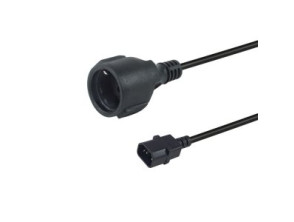 Añadir a la cesta Cable de Alimentación Shuko Hembra a IEC Macho C14 Equip 0.25m Cable de Alimentación Shuko Hembra a IEC Macho C14 Equip 0.25m