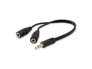 Añadir a la cesta Cable Audio Mini Jack 3.5mm Macho a 2 Jack 3.5mm Hembra - Marca EQUIP Cable Audio Mini Jack 3.5mm Macho a 2 Jack 3.5mm Hembra - Marca EQUIP