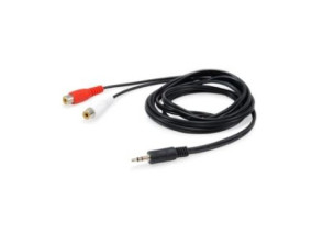 Añadir a la cesta Cable de Audio EQUIP Mini Jack 3.5mm Macho a 2 RCA Hembra 2.5M Cable de Audio EQUIP Mini Jack 3.5mm Macho a 2 RCA Hembra 2.5M
