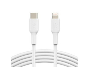 Añadir a la cesta Cable USB-C a Lightning Belkin 1M Boost Charge Blanco Cable USB-C a Lightning Belkin 1M Boost Charge Blanco