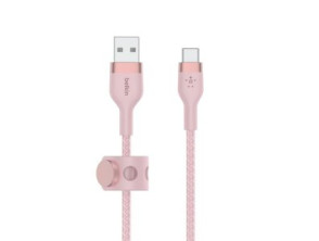 Añadir a la cesta Cable USB-C a Lightning Belkin 1M Trenzado de Silicona Rosa Cable USB-C a Lightning Belkin 1M Trenzado de Silicona Rosa