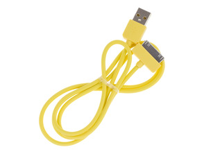 Cable de recarga iPhone 4/4S Amarillo
