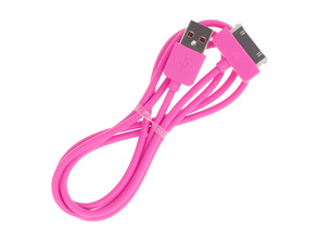 Cable de recarga iPhone 4/4S Rosa