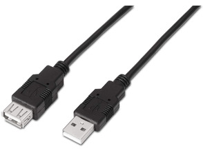 Cable Extensor USB(A) a USB(A) 2.0 Aisens 3m Negro