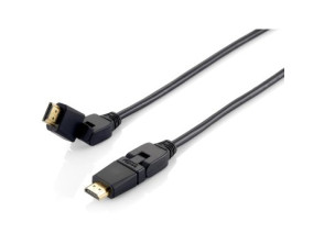 Cable HDMI Equip HDMI 2.0 High Speed con Ethernet 3m - Conectores Pivotantes 180º